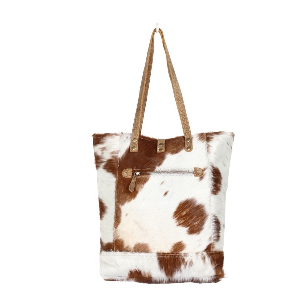 MYRA BAG CHESTNUT HAIR ON TOTE BAG - Picture 2 of 3